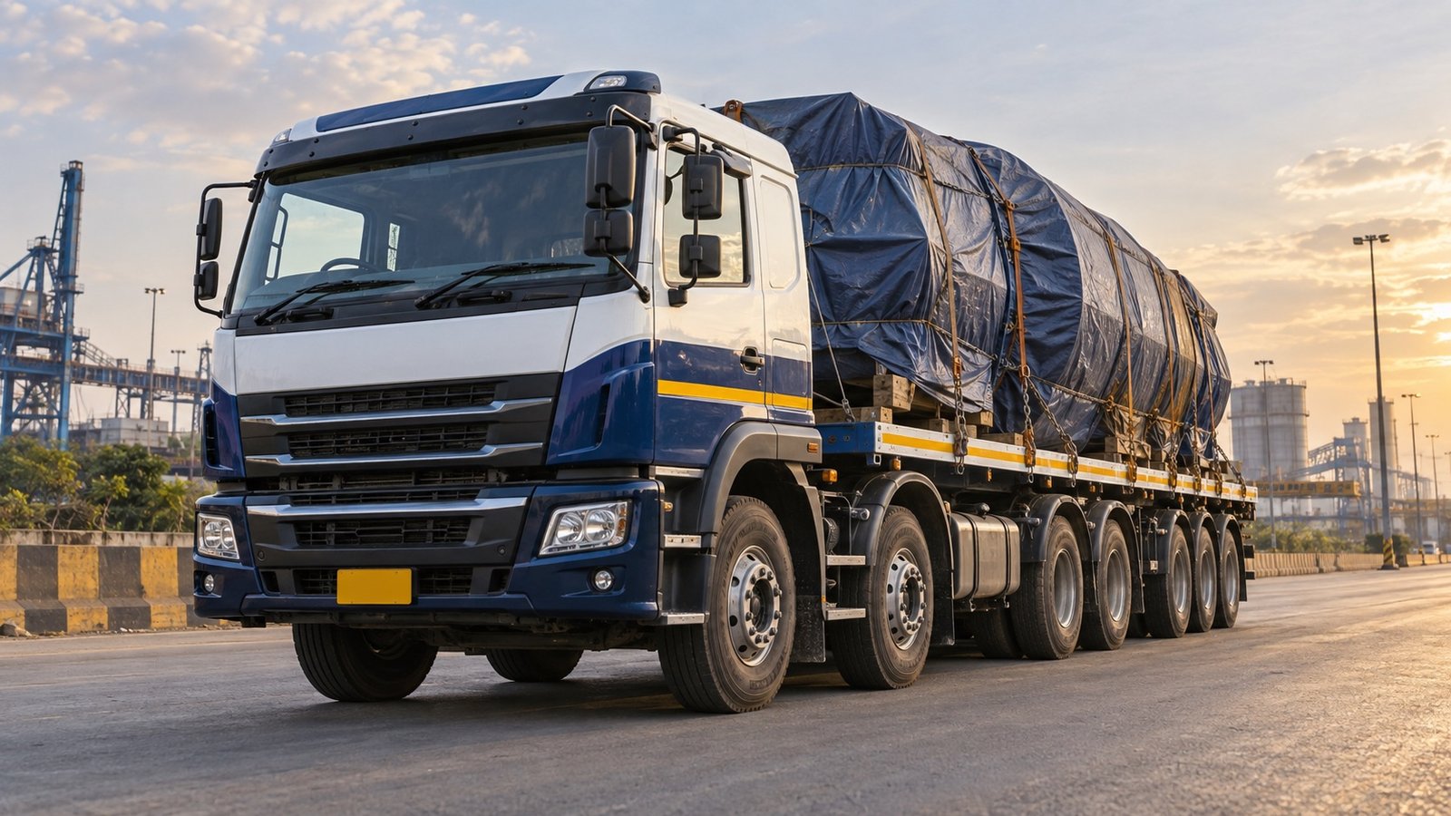 Multi-axle truck for heavy industrial transport in India